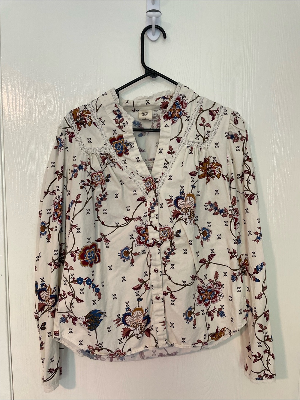 Good Hart Floral Boho Blouse NWOT | Women’s Small Cottagecore Top